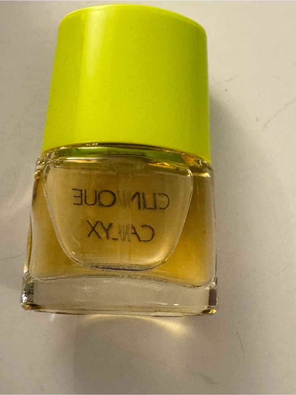 Clinique Calyx perfume fragrance with Lime Green Cap Travel size - Picture 2 of 4